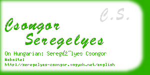 csongor seregelyes business card